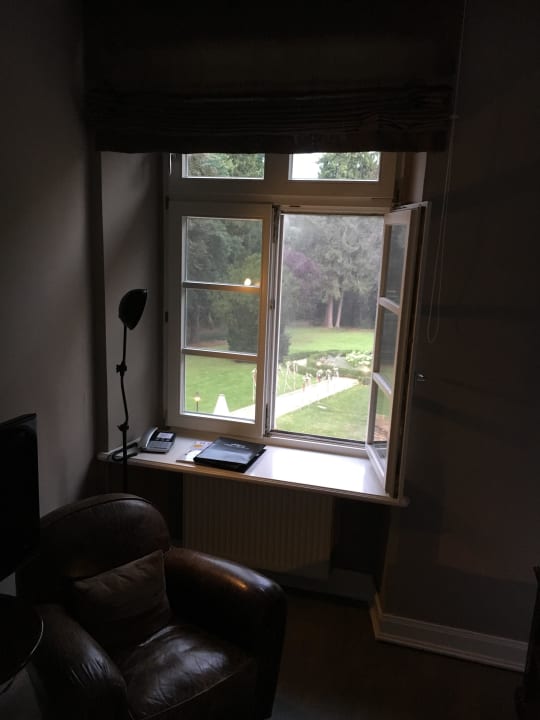 Ausblick in den Schlossgarten Schlosshotel Basthorst