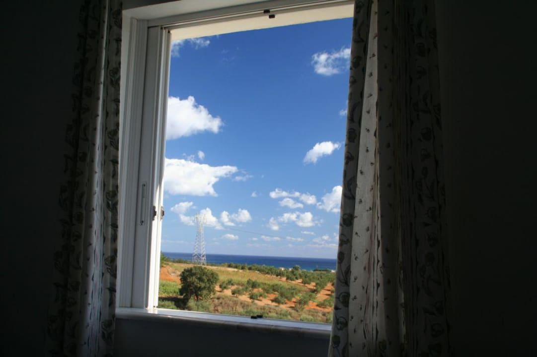 Ausblick vom Bett Pinelopi Apartments