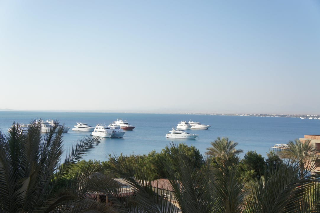 Ausblick aus dem Zimmer mit Meersicht Marriott Hurghada Beach Resort