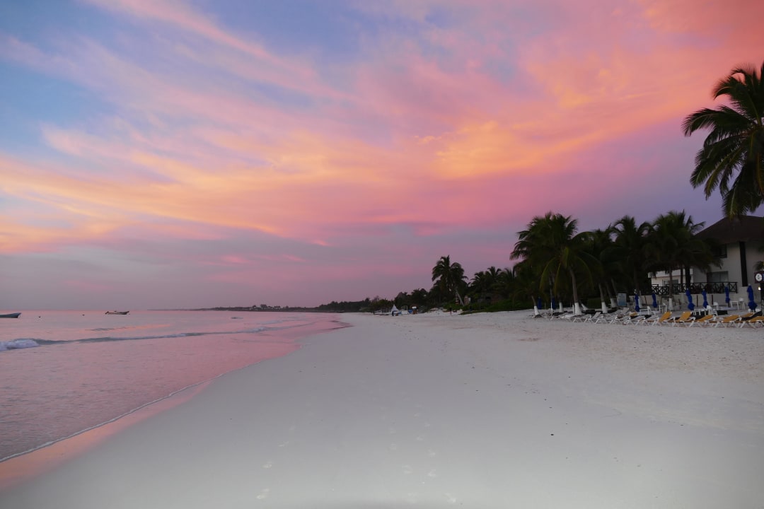 Morgenstimmung am Strand Hotel El Paraiso Tulum