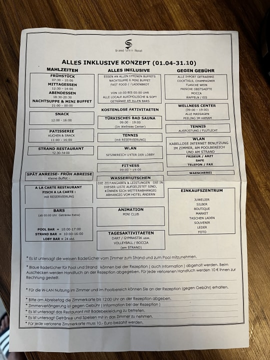 Sonstiges Grand Seker Hotel