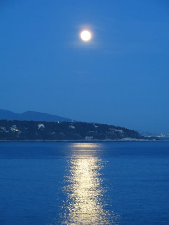Auf das Meer mit Mondenschein Fairmont Monte Carlo