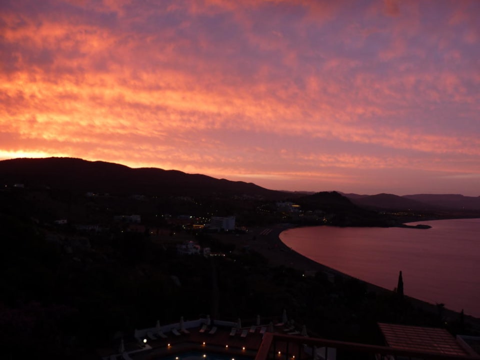 Sonnenuntergang  Lindos Mare, Seaside Hotel