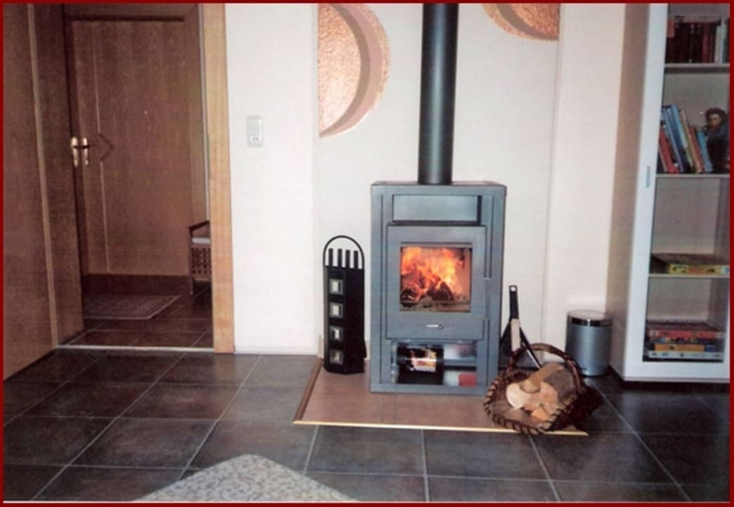 Schwedenofen im Wohnschlafzimmer Studio Bergblick