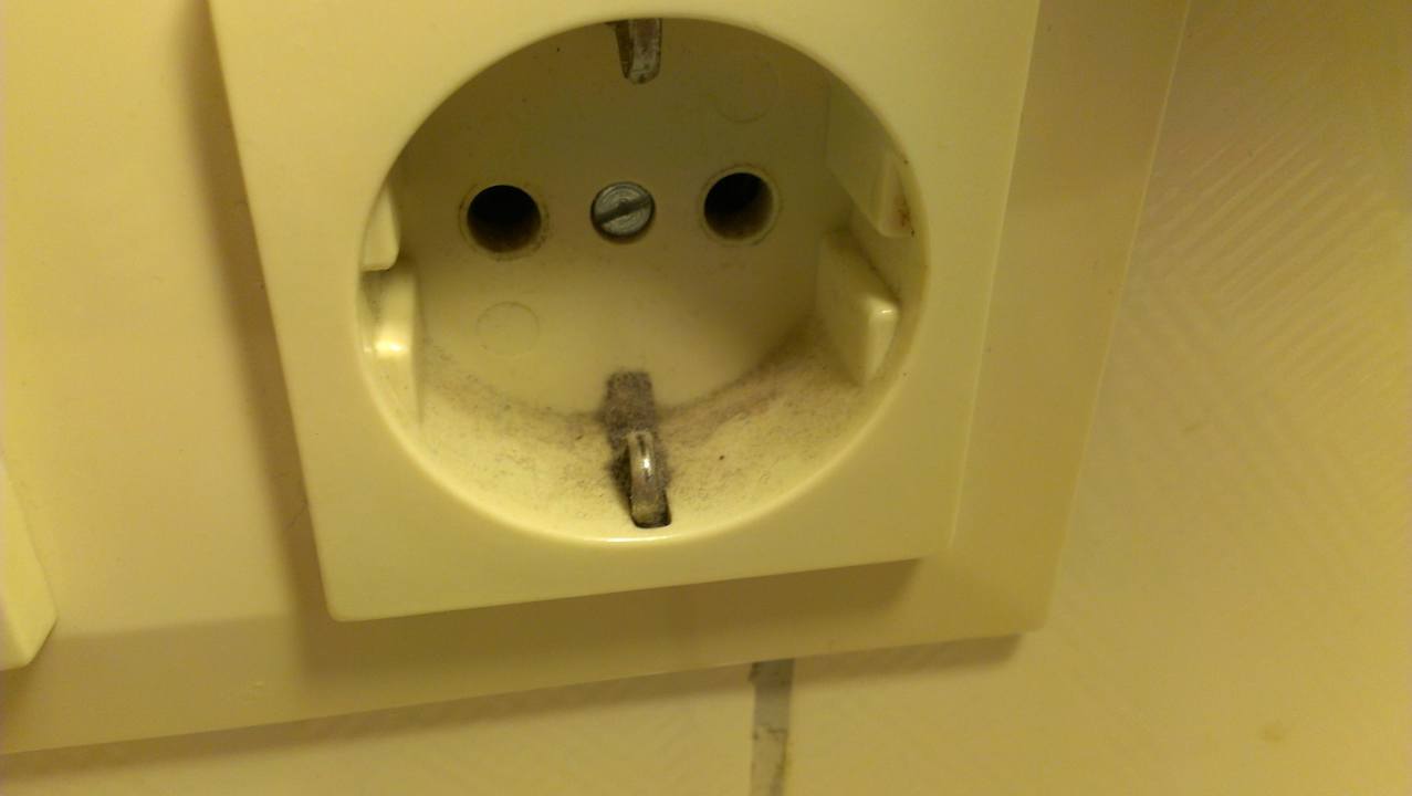 Selbst in den Steckdosen, welch Überraschung,Staub Days Inn Leipzig City Centre