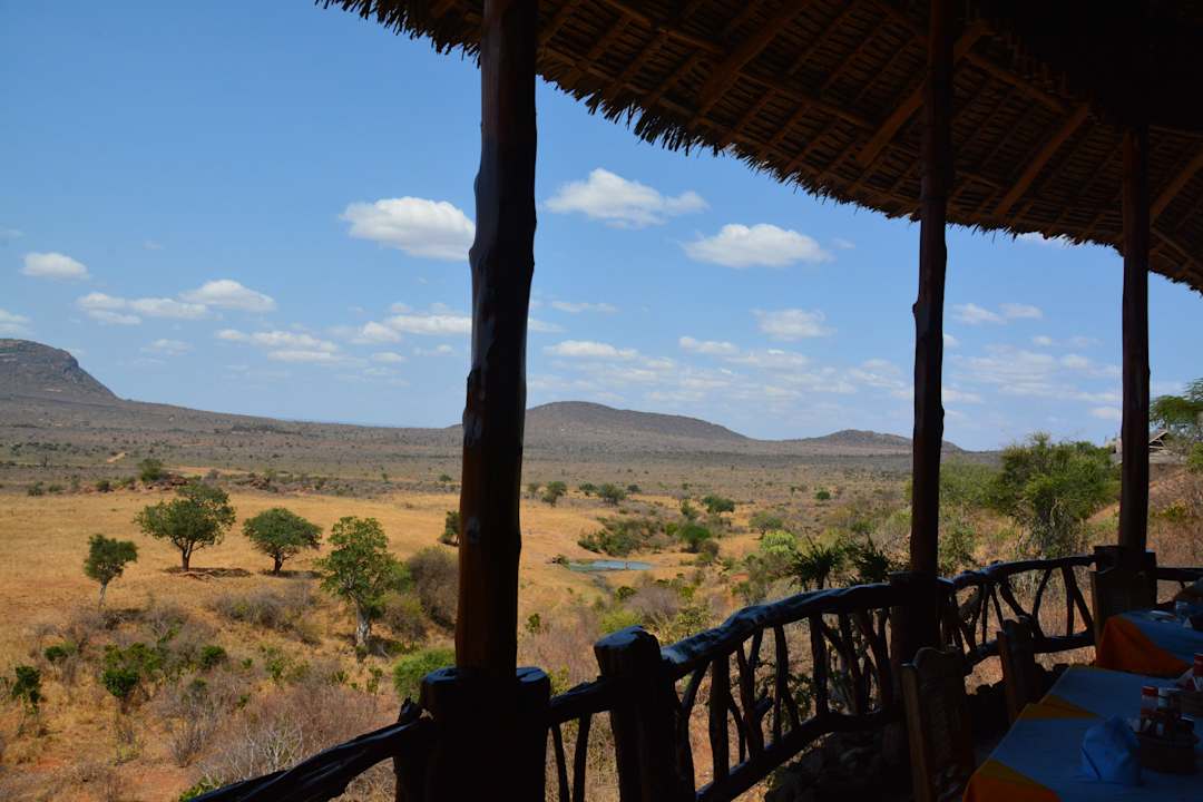 Gigantische aussicht von der Rhino Vally Lodge Rhino Valley Lodge