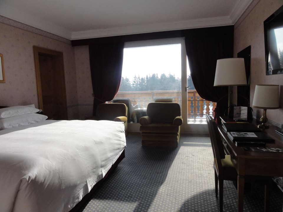Unser Doppelzimmer "Mountain Deluxe" Grand Hotel Du Golf
