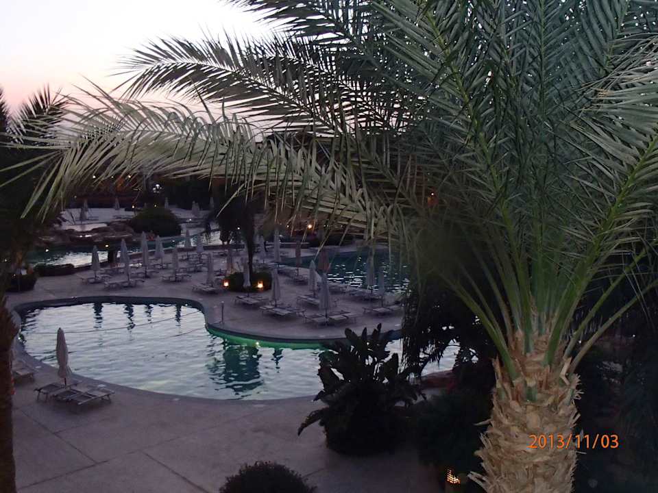 Вечерний вид с балкона Stella Beach Resort & Spa Makadi Bay