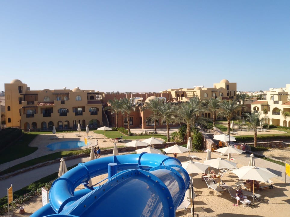 Ausblick vom Rutschenturm Stella Garden Resort & Spa, Makadi Bay
