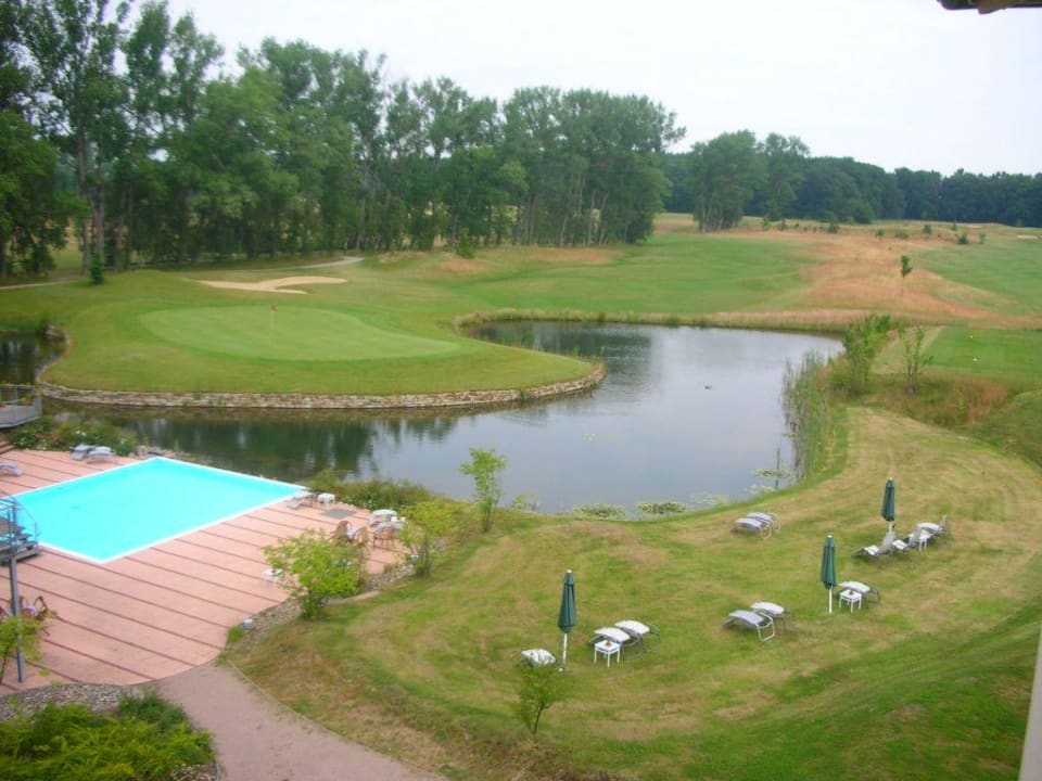 Ausblick von unserem Zimmer Best Western Premier Castanea Resort Hotel