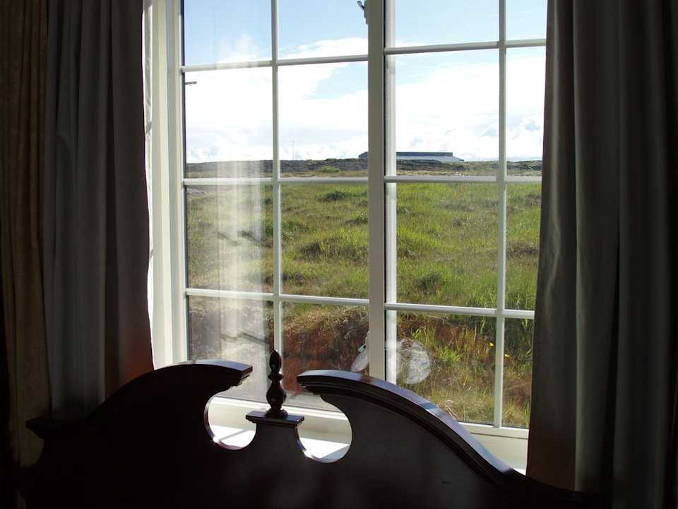 Blick nach draußen Hotel Vogar