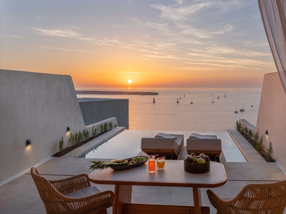 Ausblick Santo Mine Oia Suites