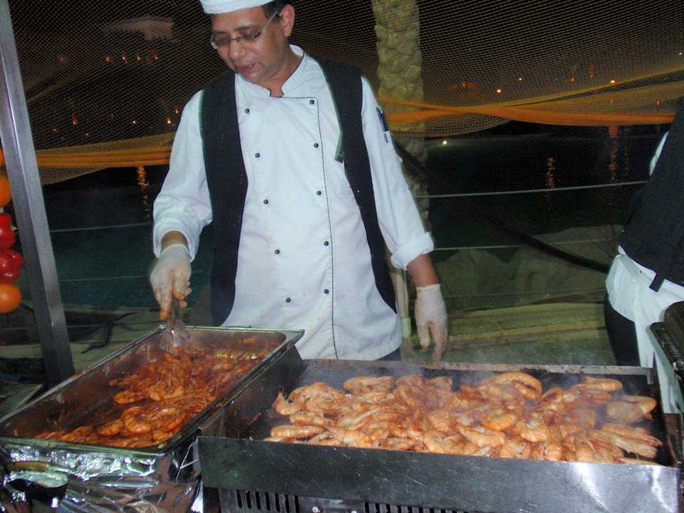 Crevetten vom Grill Pickalbatros Palace Resort