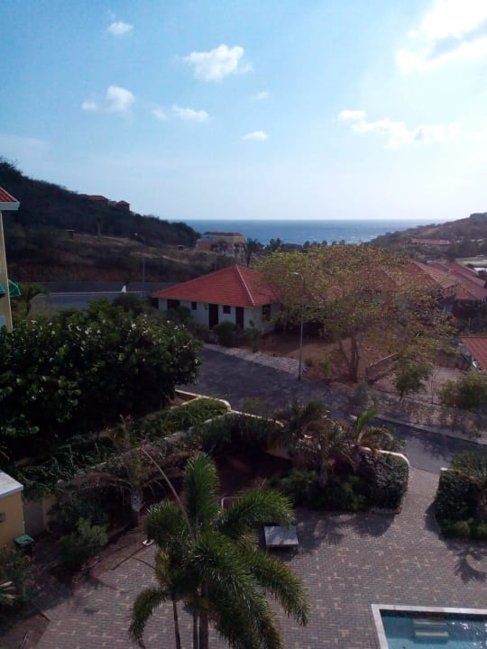 Blick über die Anlage vom Balkon Appartement Hill Blue Bay Golf & Beach Resort