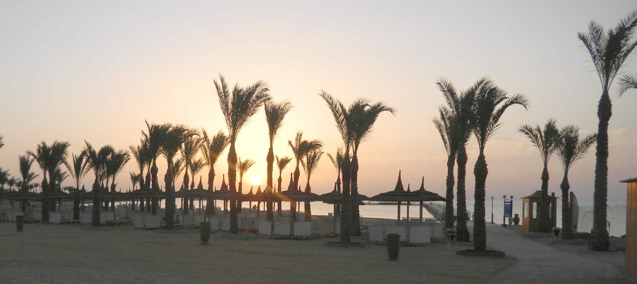 Sonnenaufgang im Mai Pickalbatros Palace Resort