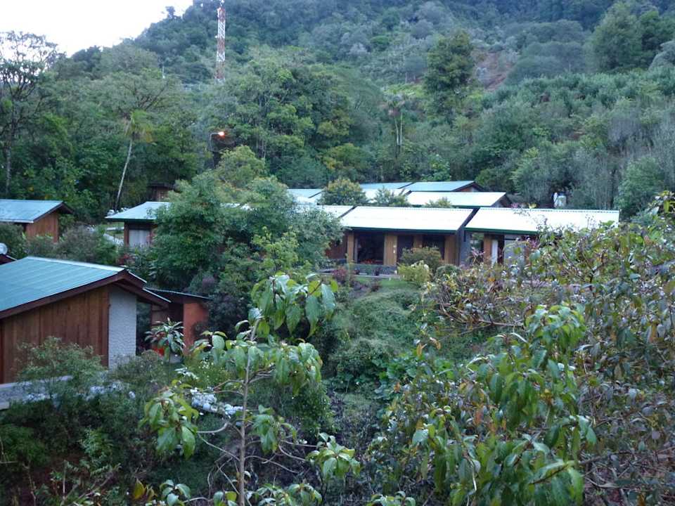 Blick auf die Bungalows Savegre Mountain Lodge