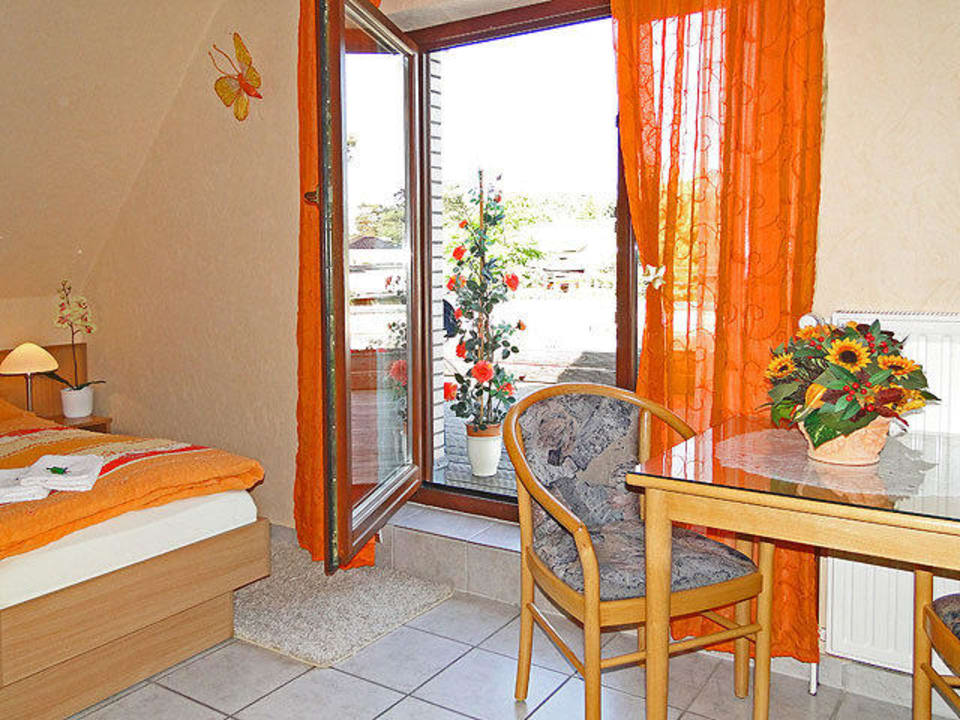 Terrasse Zimmer & Fewo Pension Fischerhaus