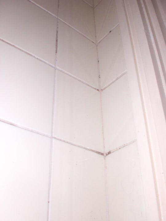 Schimmelnde Fugen in der Dusche Hotel Liegeplatz 13 Kiel by Première Classe