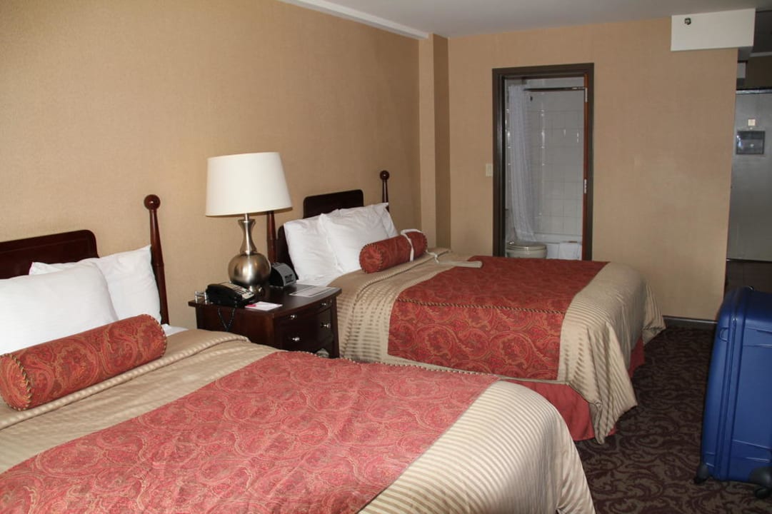 Unser Zimmer im 14. Stock Hotel Belvedere