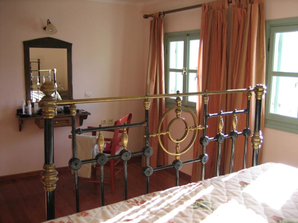 Blick vom Bett aus Hotel Mythos