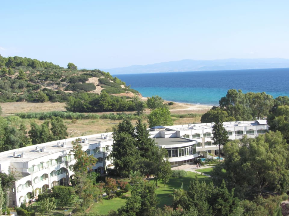 Widok z balkonu Hotel Athos Palace