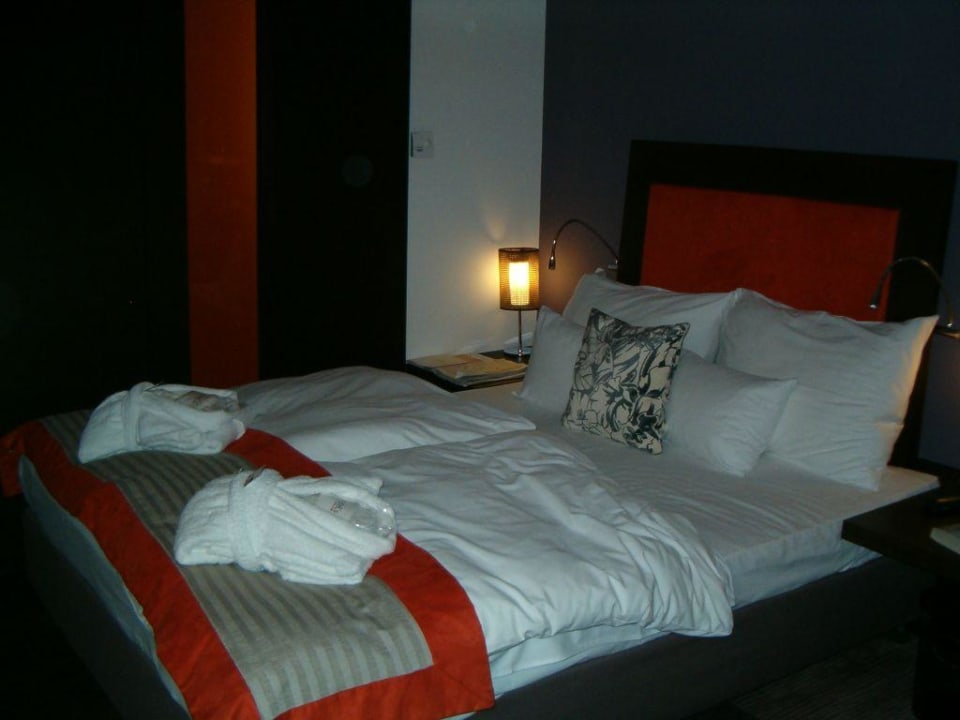 Lozko w pokoju hotel andel"s Vienna House Andel's Cracow