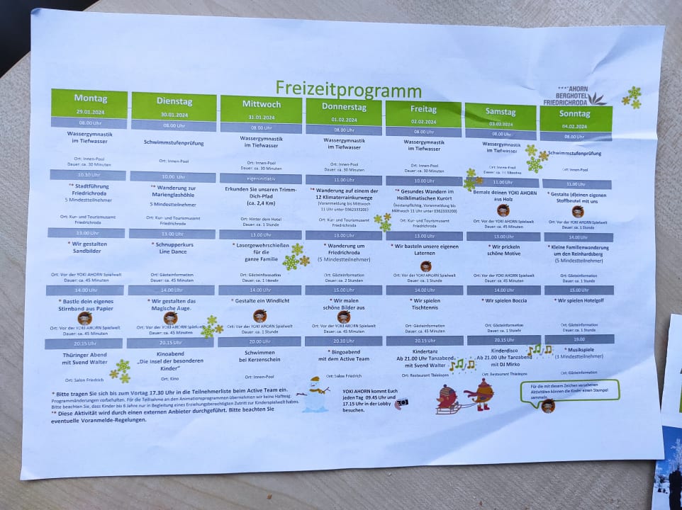 Sport & Freizeit AHORN Berghotel Friedrichroda