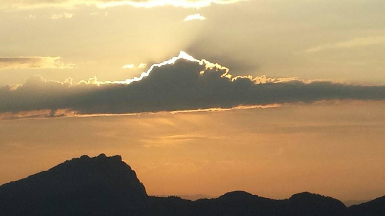 Traumhafter Sonnenuntergang Seeblick Höhenhotel