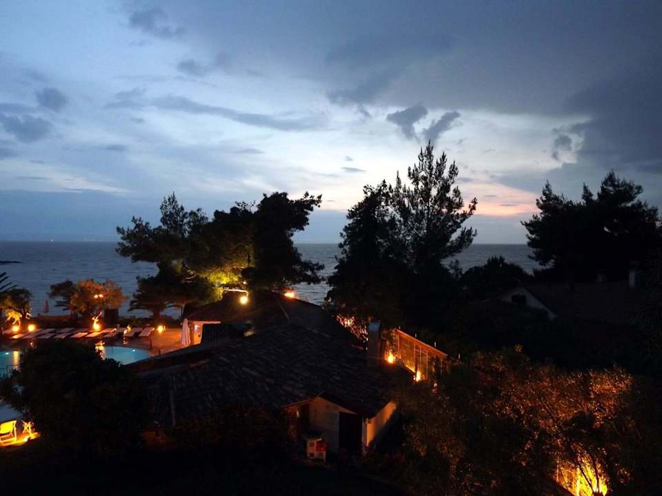 Ausblick vom Balkon Anthemus Sea Beach Hotel & Spa