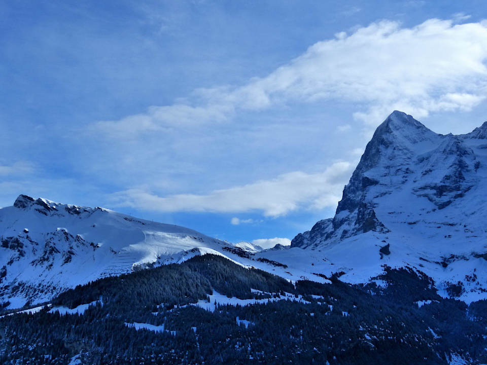 Blick vom Balkon Eiger Swiss Quality Hotel