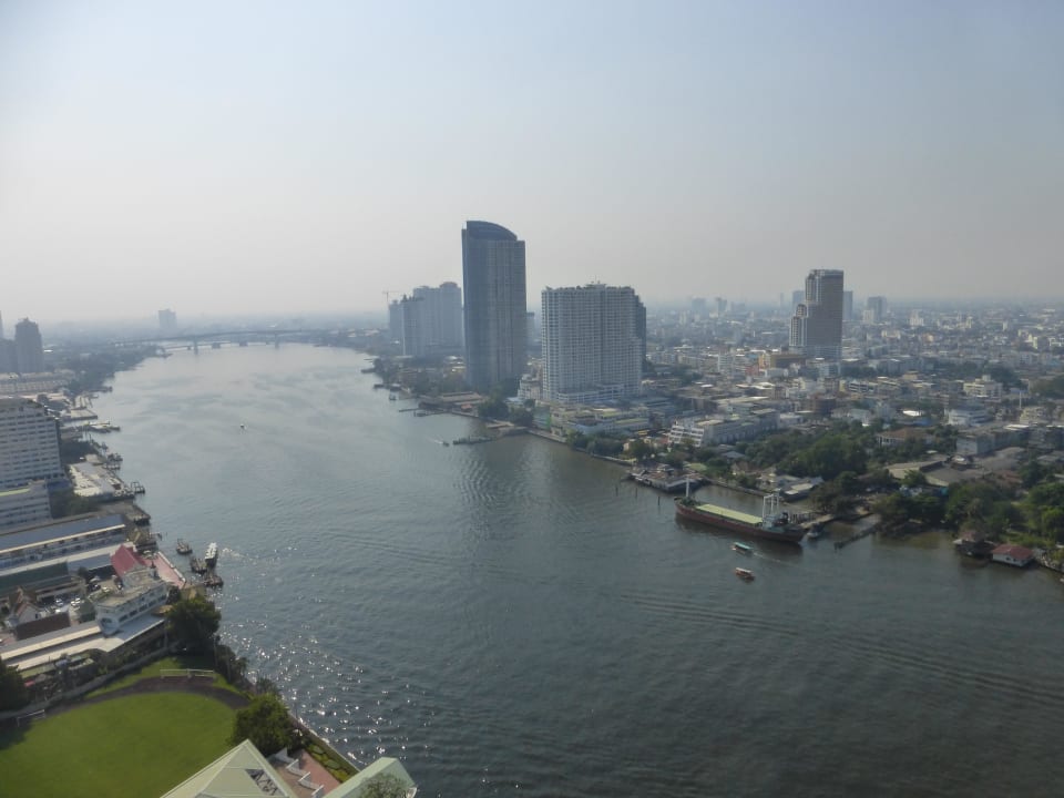 Blick vom Balkon Chatrium Hotel Riverside Bangkok