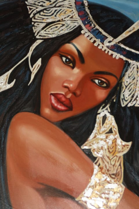 Schilderij in lobby Stella Garden Resort & Spa, Makadi Bay