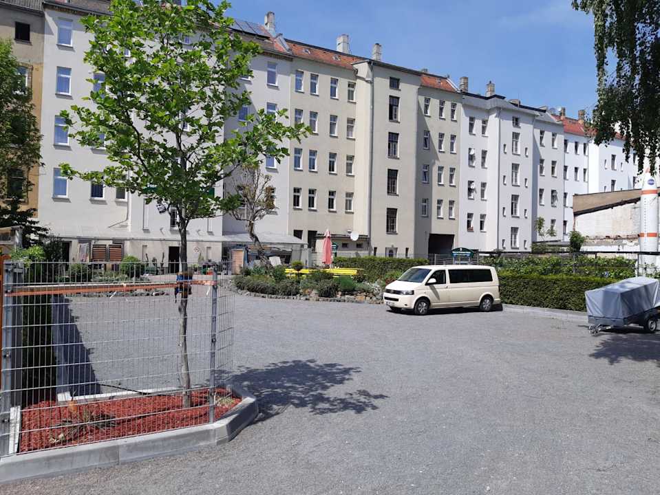 "Gartenanlage" Space Hotel im Campus der JvP Schule (Leipzig
