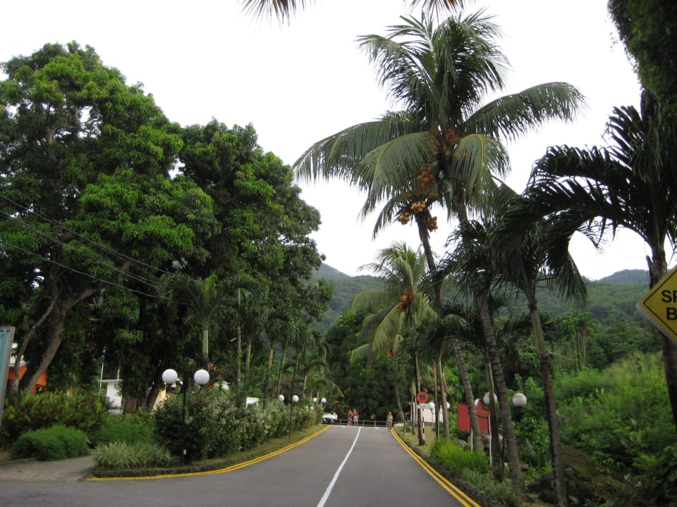 Zufahrt zum Hotel Berjaya Beau Vallon Bay Resort & Casino