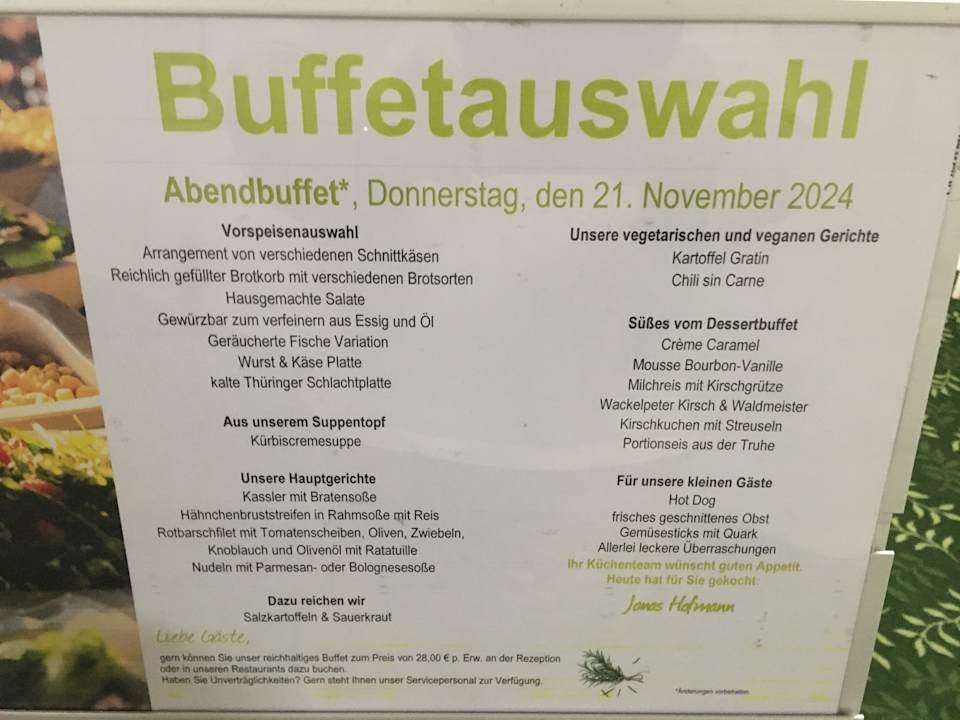 Gastro AHORN Berghotel Friedrichroda