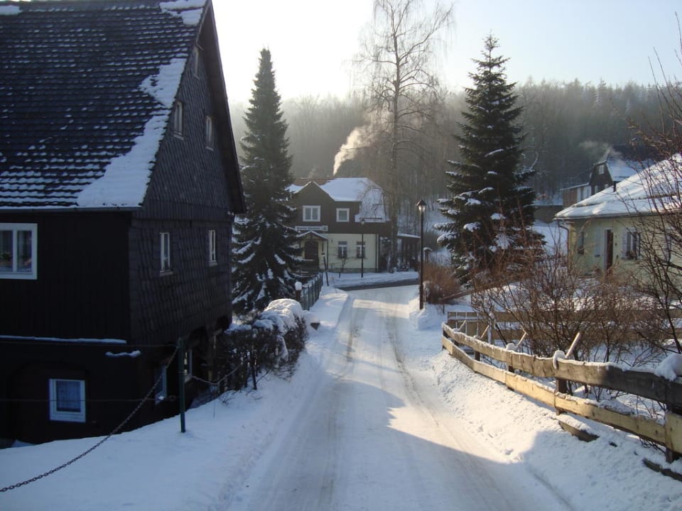 Blick zur Pension Abendröte Pension Abendröte