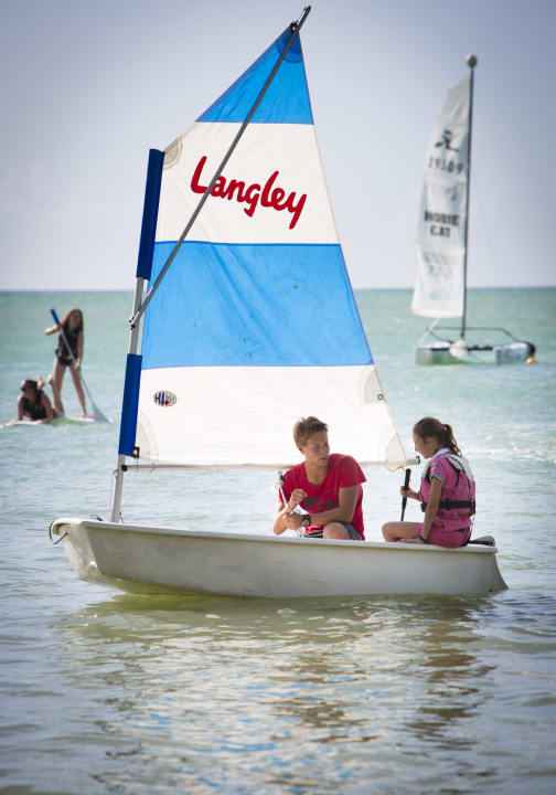 Optimist sailing boats for the kids at Fort Royal! Langley Resort Hotel Fort Royal