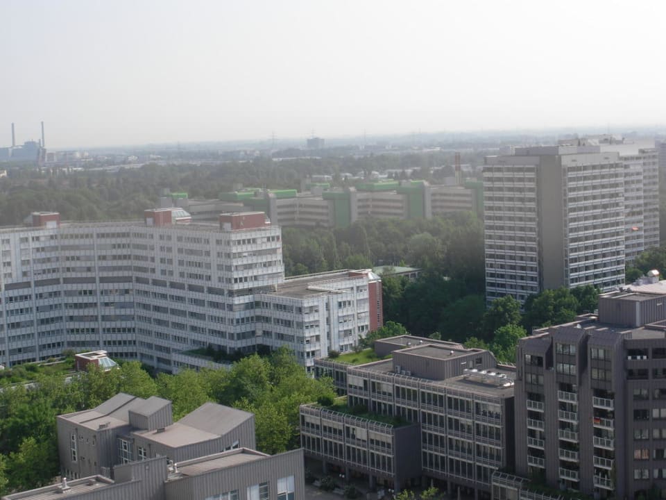 Blick vom Balkon Four Points by Sheraton Munich Arabellapark
