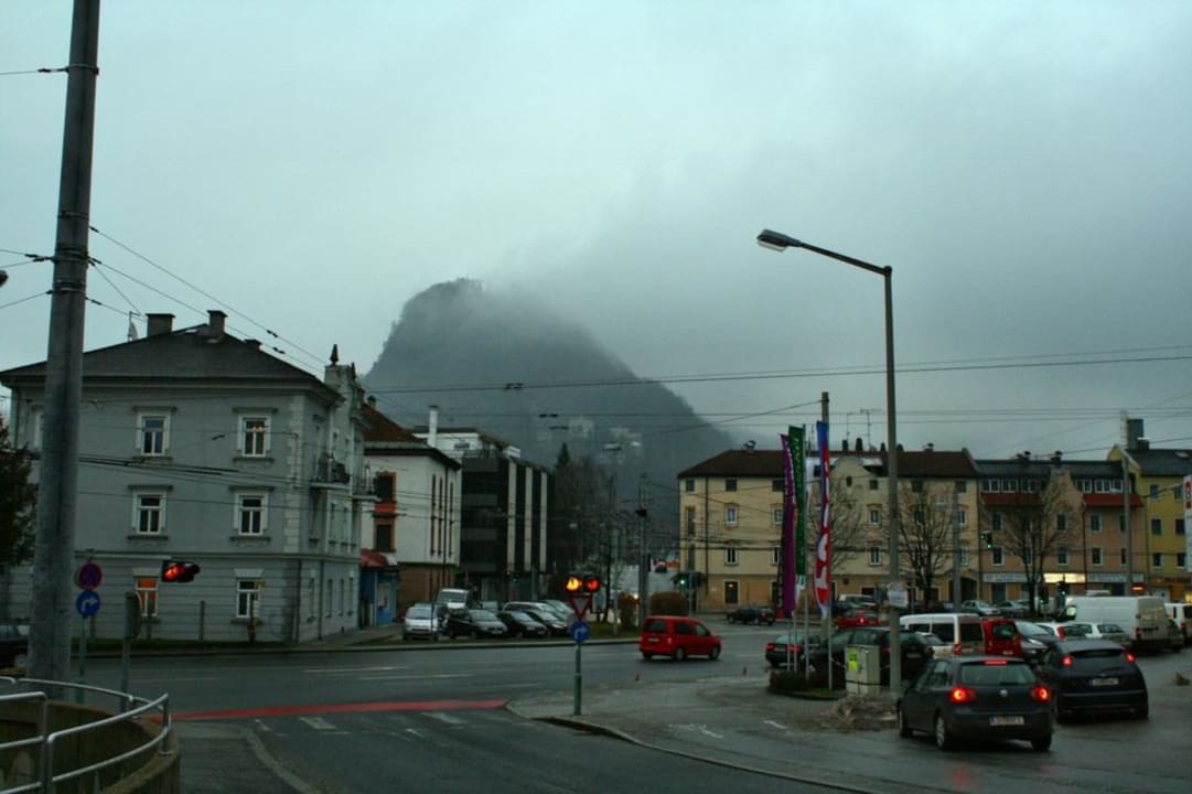 Ausblick vom Eingang des Hotels Best Western Plus Amedia Art Salzburg