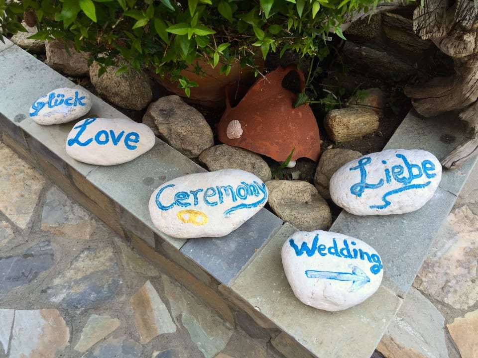 Deko von der Hochzeitsfeier am 22.05.2016 Hotel Apollon