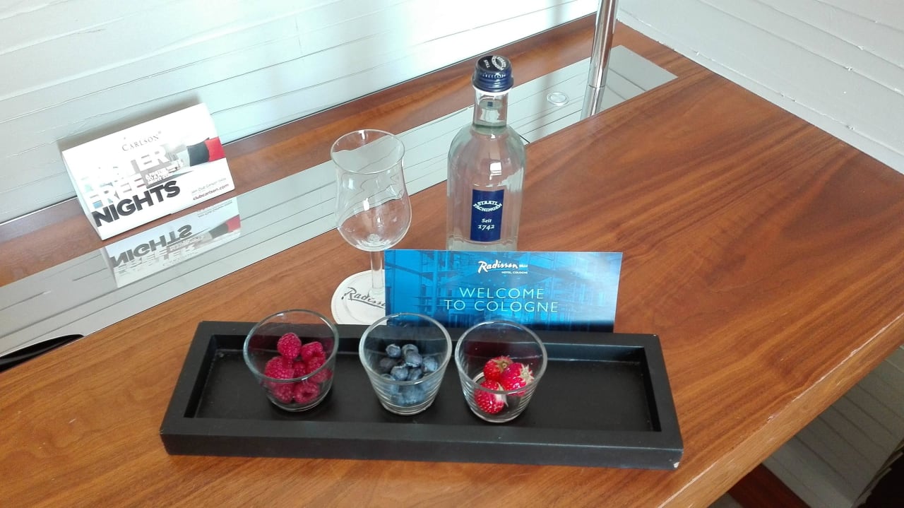 Begrüßung Radisson Blu Hotel Köln