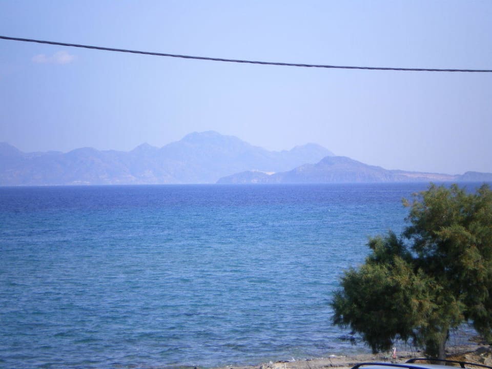 Blick vom Balkon auf Nachbar-Inseln Atlantica Mikri Poli Kos