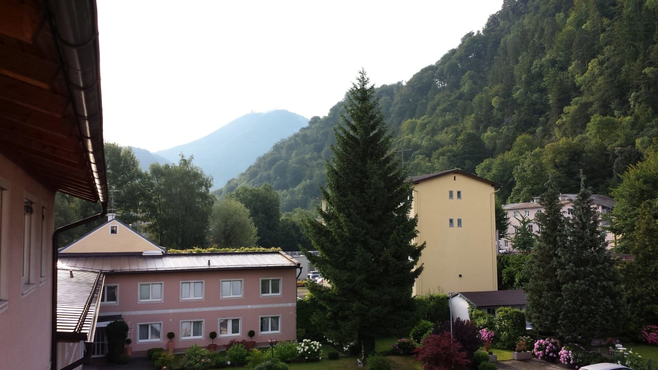 Aus dem Fenster Hotel Ganslhof