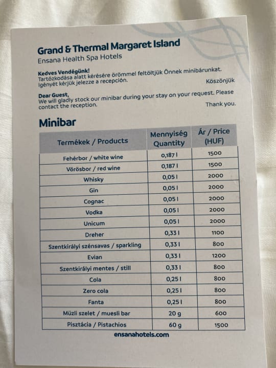 Gastro Ensana Thermal Margaret Island