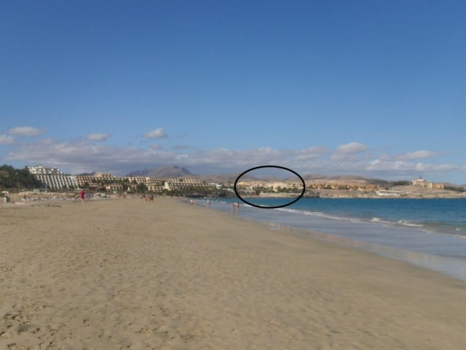 Lage des Hotels vom Hauptstrand gesehen SBH Costa Calma Beach Resort