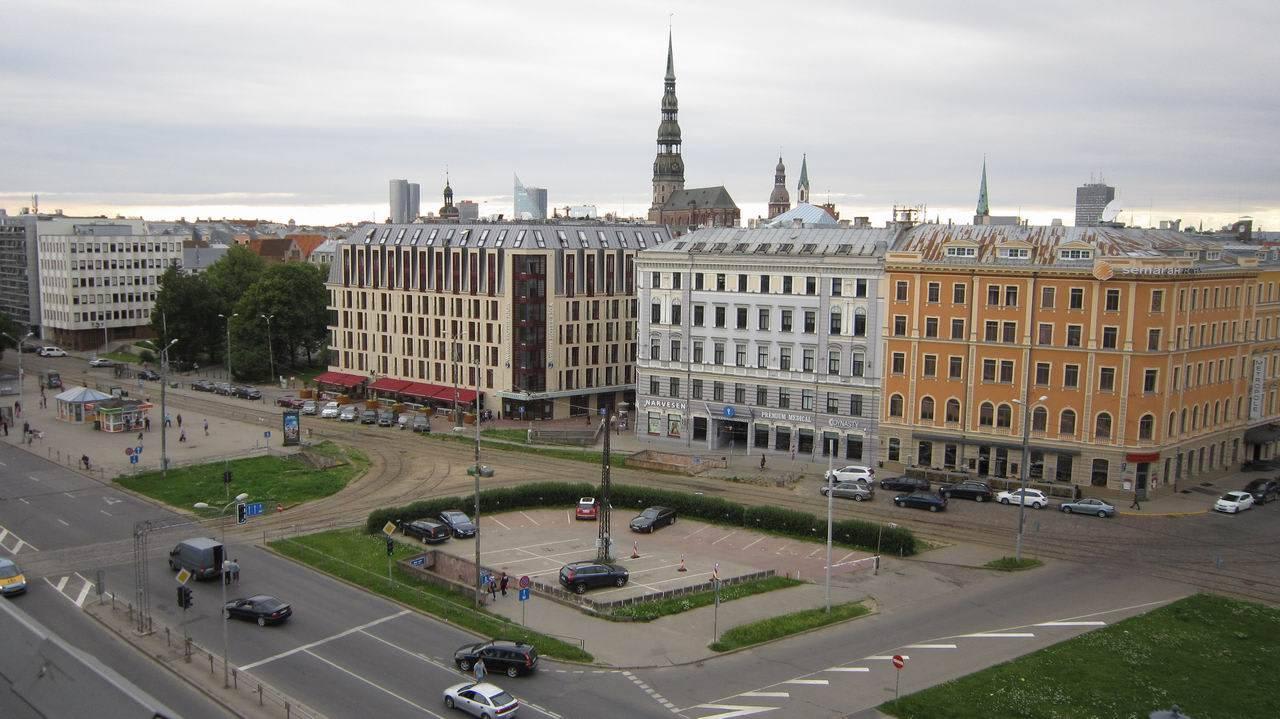 View from Vertigo Bar Wellton Riga Hotel & SPA