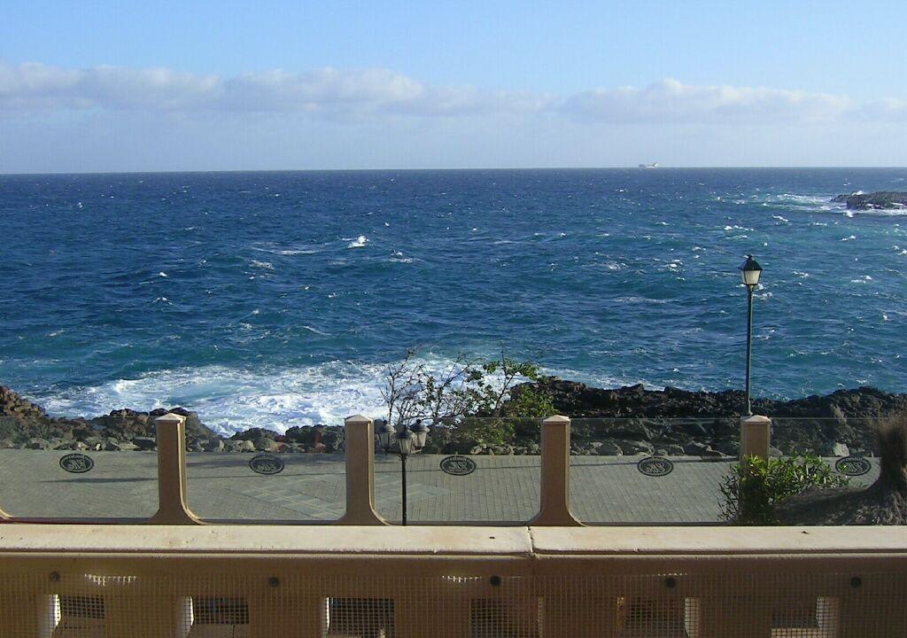 Blick vom Balkon in der ersten Etage Elba Castillo San Jorge & Antigua Suite Hotel