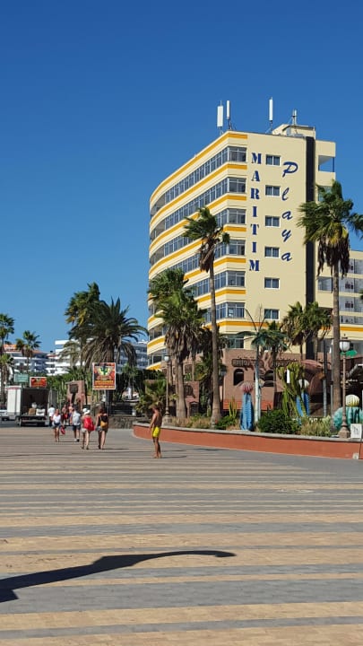 Außenansicht vom Weg von der Strandpromenade Maritim Playa