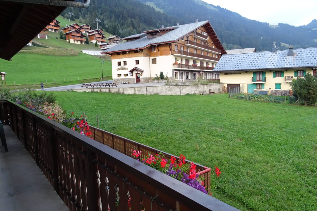 Blick vom Balkon Hotel Bienvenu