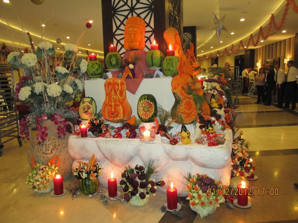 Silvesterbuffet Deko Side Prenses Resort & Spa